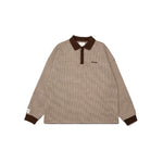 Graphic Houndstooth Long Sleeve Tee