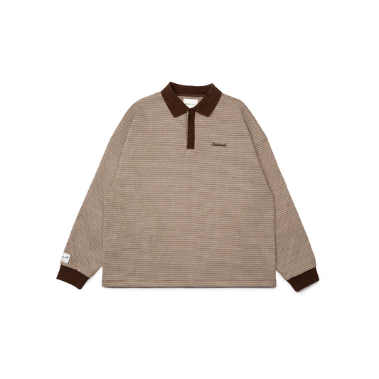 Graphic Houndstooth Long Sleeve Tee