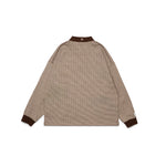 Graphic Houndstooth Long Sleeve Tee