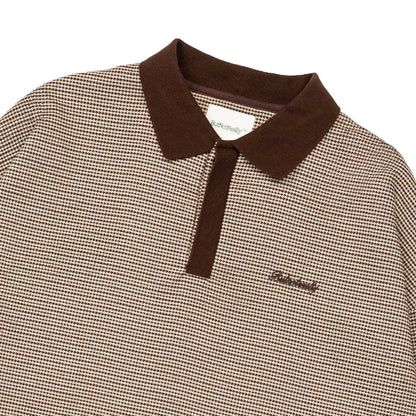 Graphic Houndstooth Long Sleeve Tee