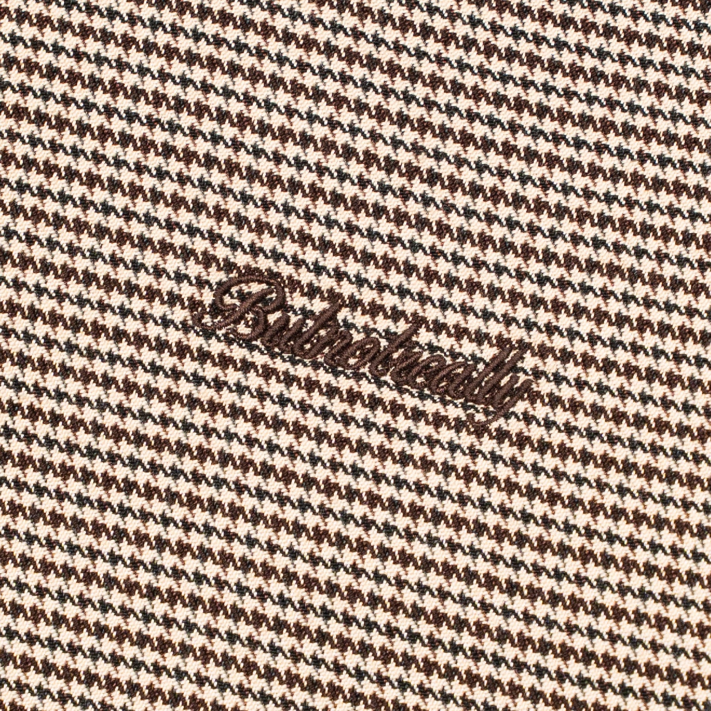 Graphic Houndstooth Long Sleeve Tee