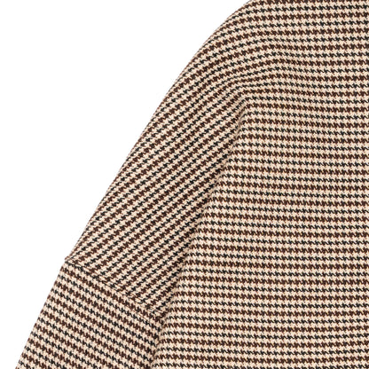 Graphic Houndstooth Long Sleeve Tee