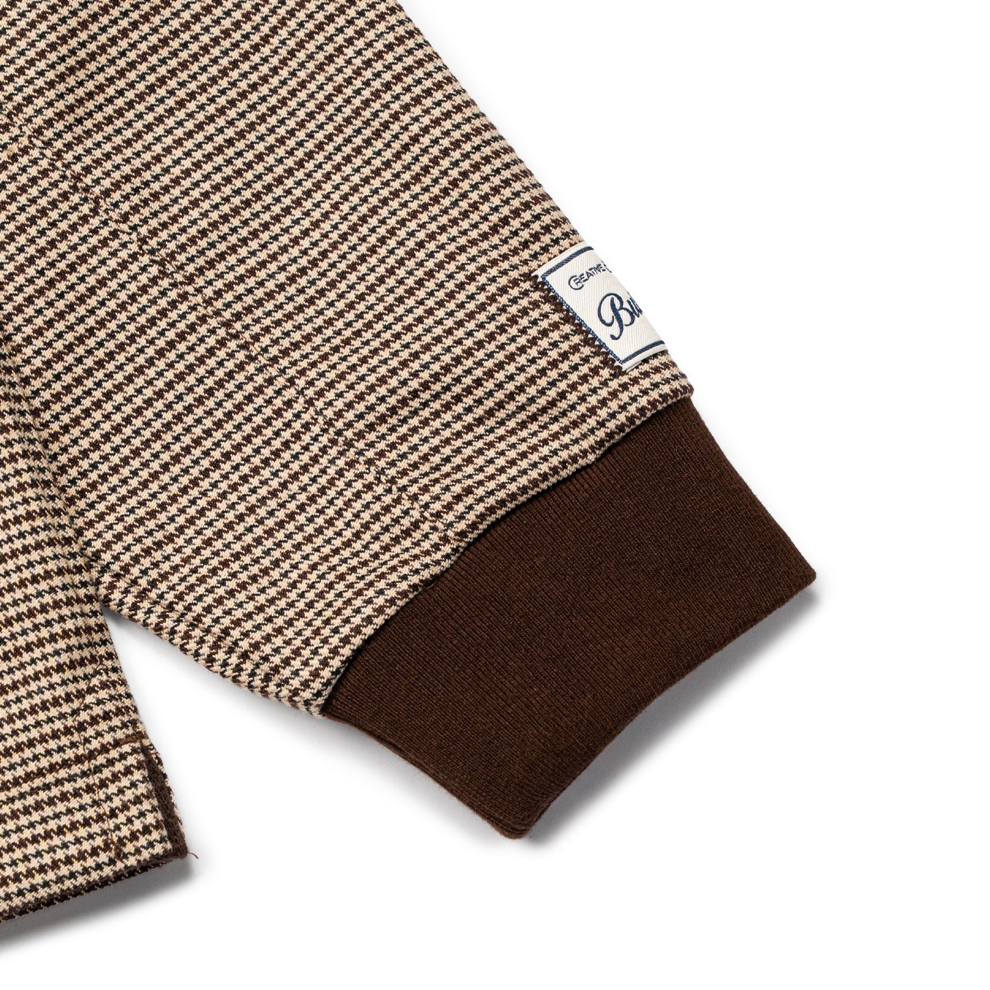 Graphic Houndstooth Long Sleeve Tee