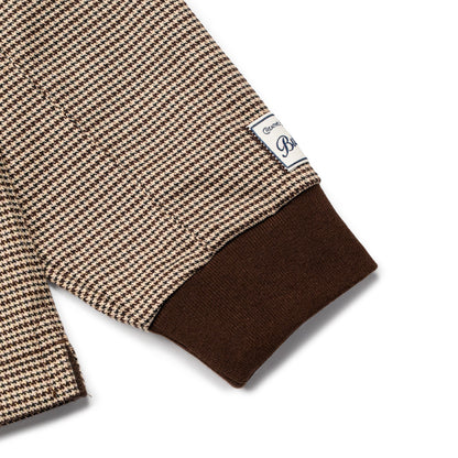 Graphic Houndstooth Long Sleeve Tee