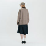 Graphic Houndstooth Long Sleeve Tee