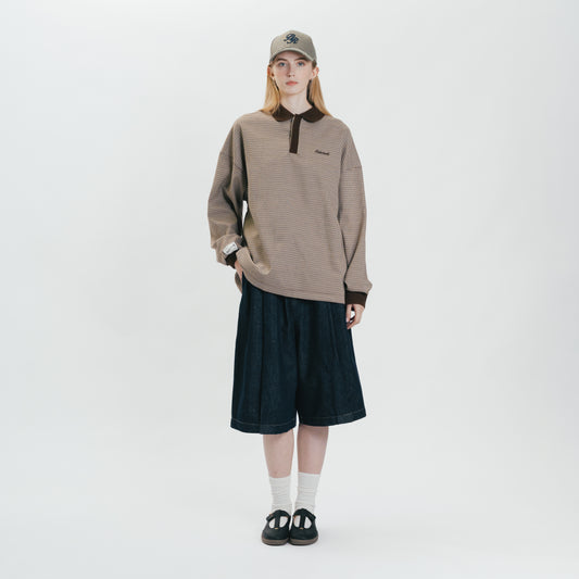 Graphic Houndstooth Long Sleeve Tee