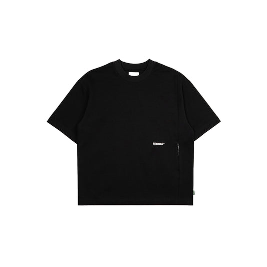 Hidden Pocket Interlock Oversized Tee