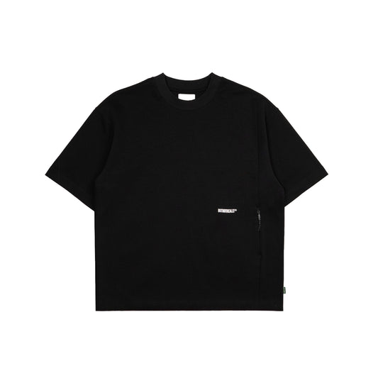 Hidden Pocket Interlock Oversized Tee