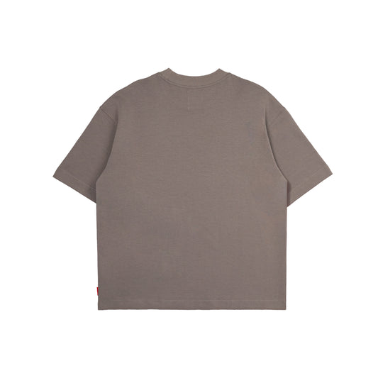 Hidden Pocket Interlock Oversized Tee