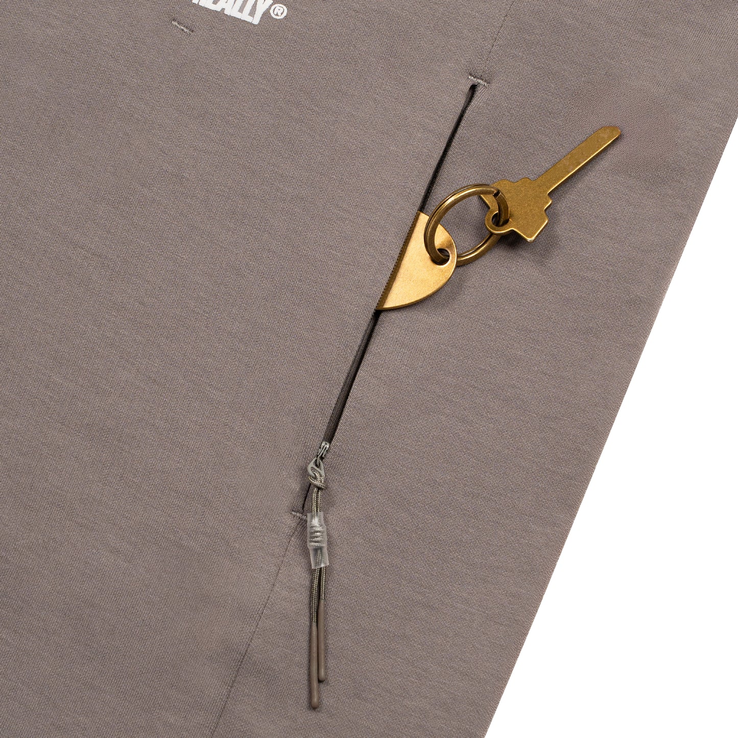 Hidden Pocket Interlock Oversized Tee