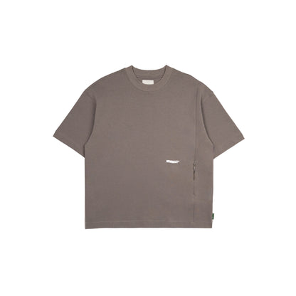 Hidden Pocket Interlock Oversized Tee