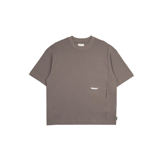 Hidden Pocket Interlock Oversized Tee
