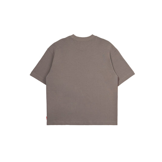 Hidden Pocket Interlock Oversized Tee