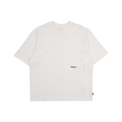 Hidden Pocket Interlock Oversized Tee