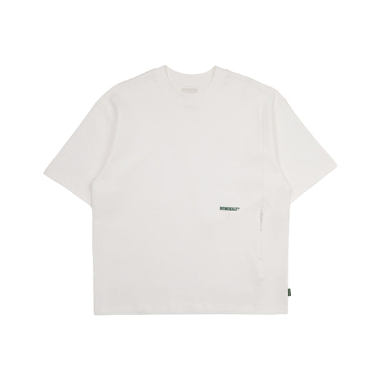 Hidden Pocket Interlock Oversized Tee