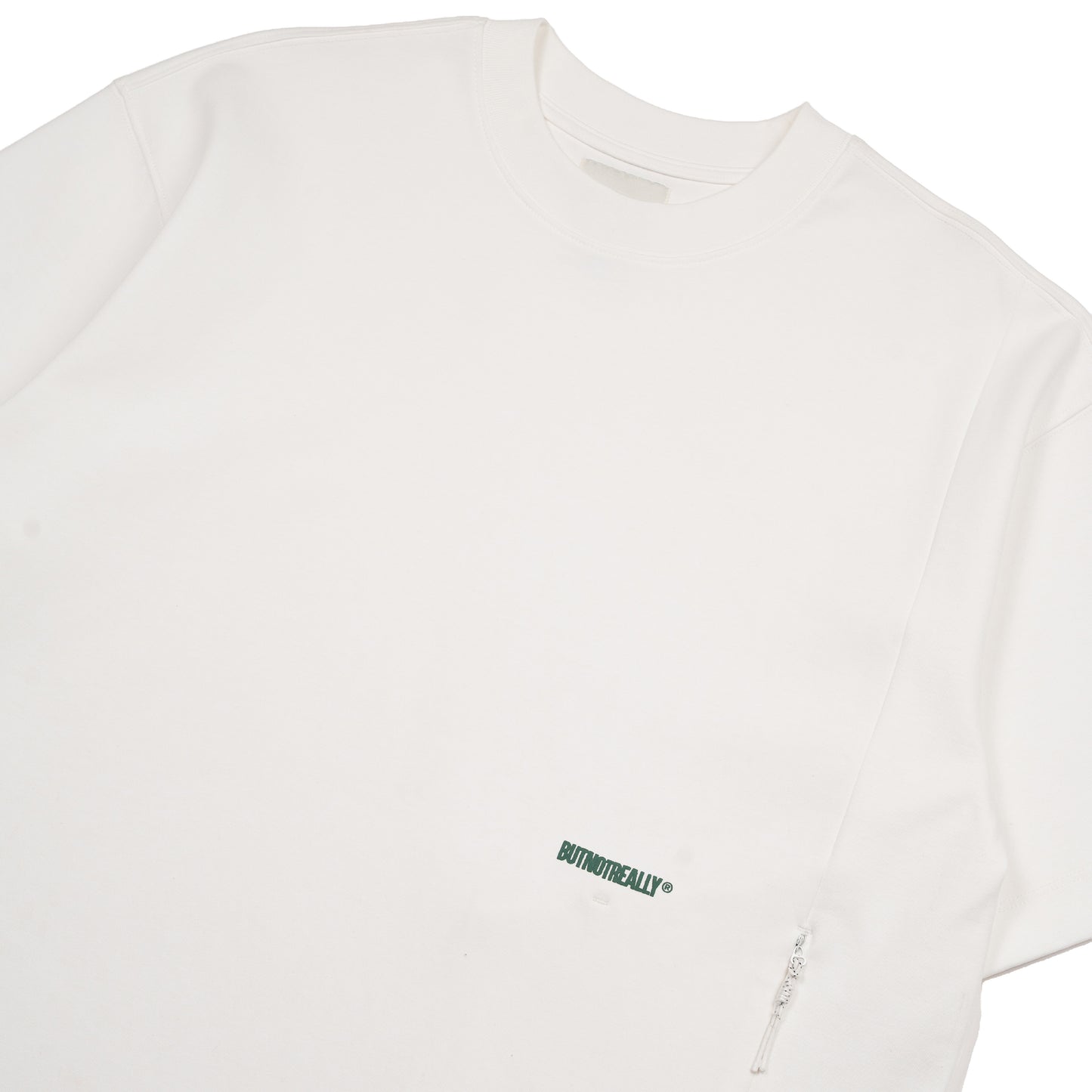 Hidden Pocket Interlock Oversized Tee