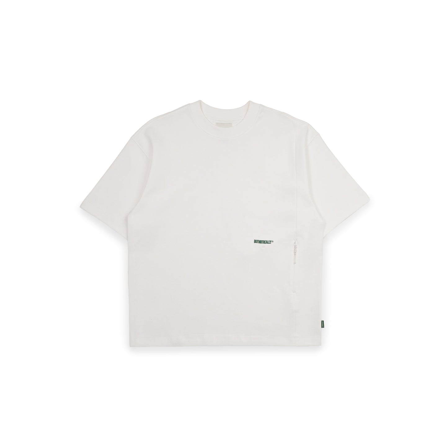 Hidden Pocket Interlock Oversized Tee