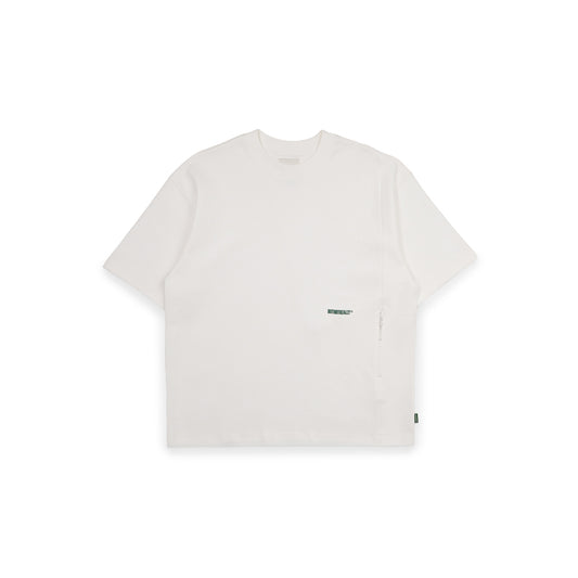 Hidden Pocket Interlock Oversized Tee