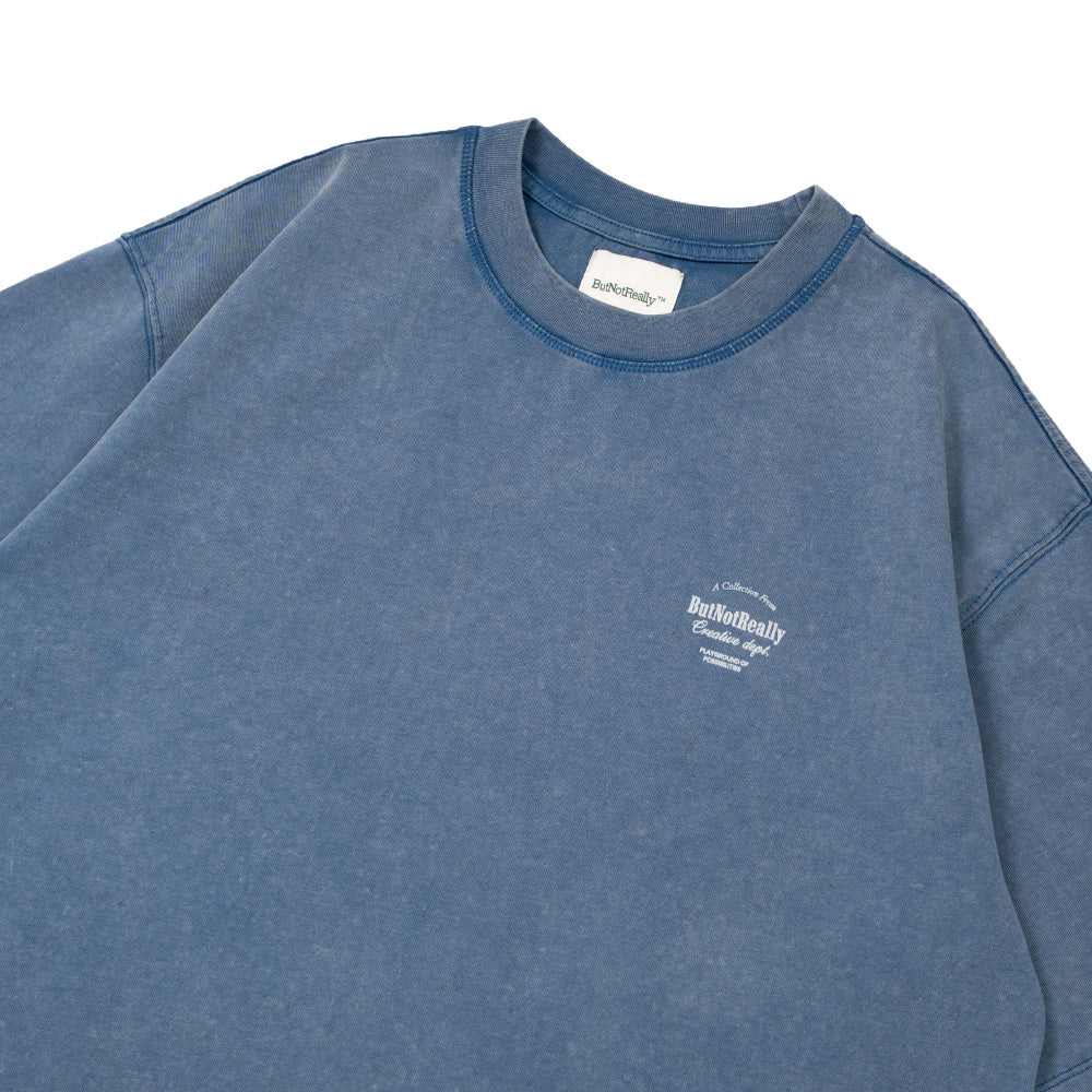 Stone-Washed Graphic Cotton Oversized Tee