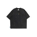 Stone-Washed Graphic Cotton Oversized Tee