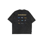 Stone-Washed Graphic Cotton Oversized Tee