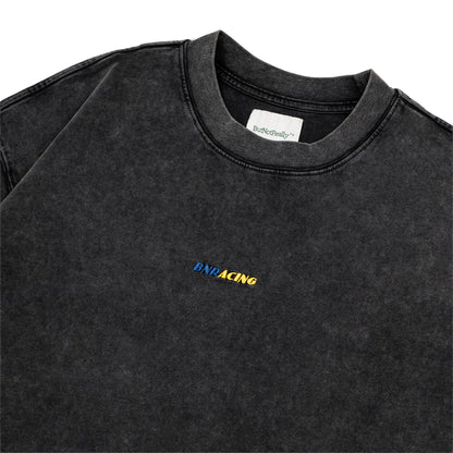 Stone-Washed Graphic Cotton Oversized Tee