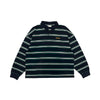 Stripes Cotton Long Sleeve Polo Tee