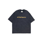 Graphic Stone-Washed Oversized Tee