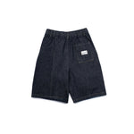 Core Denim Wide Pleated Half Pants