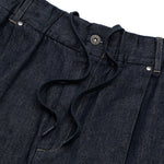 Core Denim Wide Pleated Half Pants