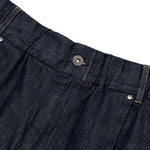 Core Denim Wide Pleated Half Pants