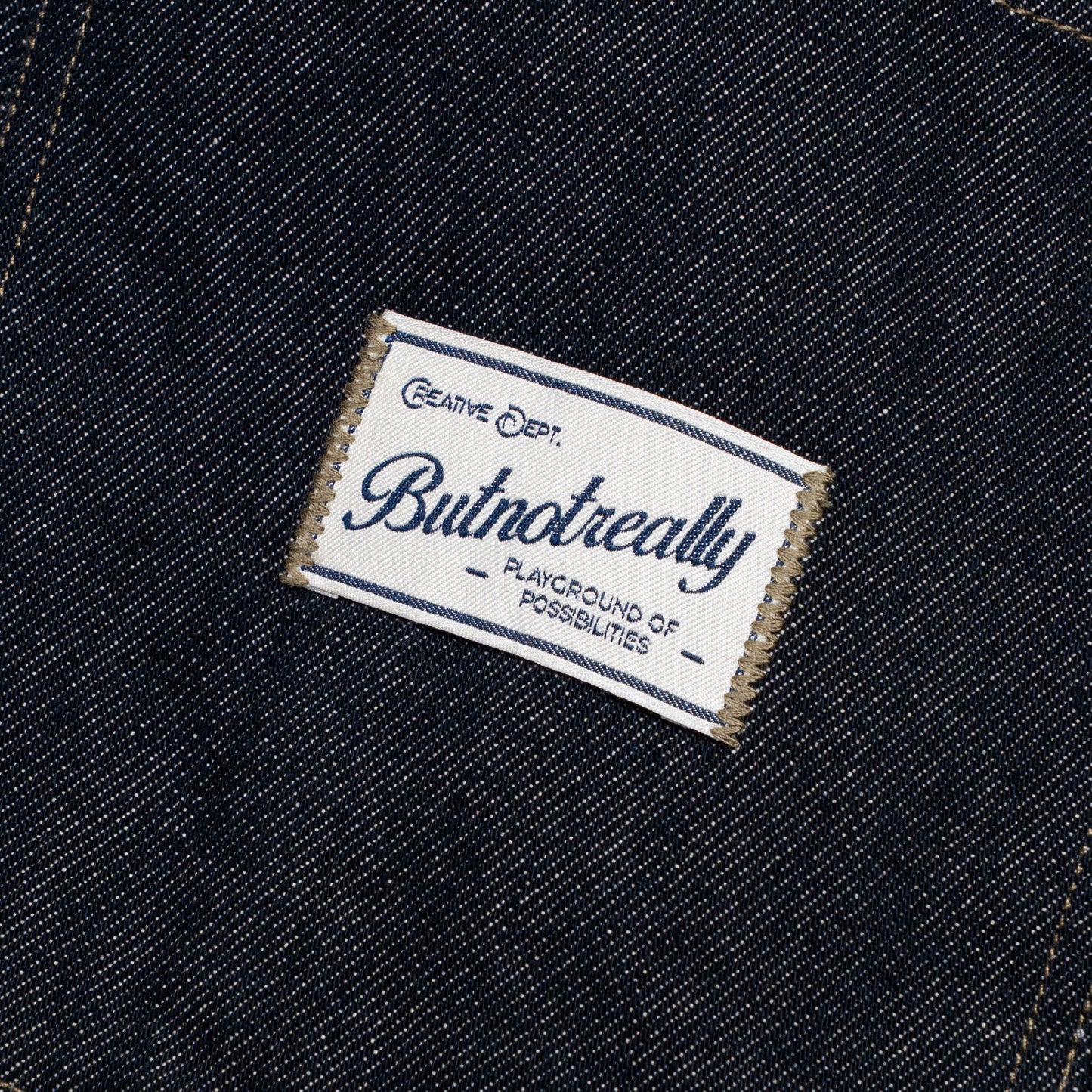 Core Denim Wide Pleated Half Pants