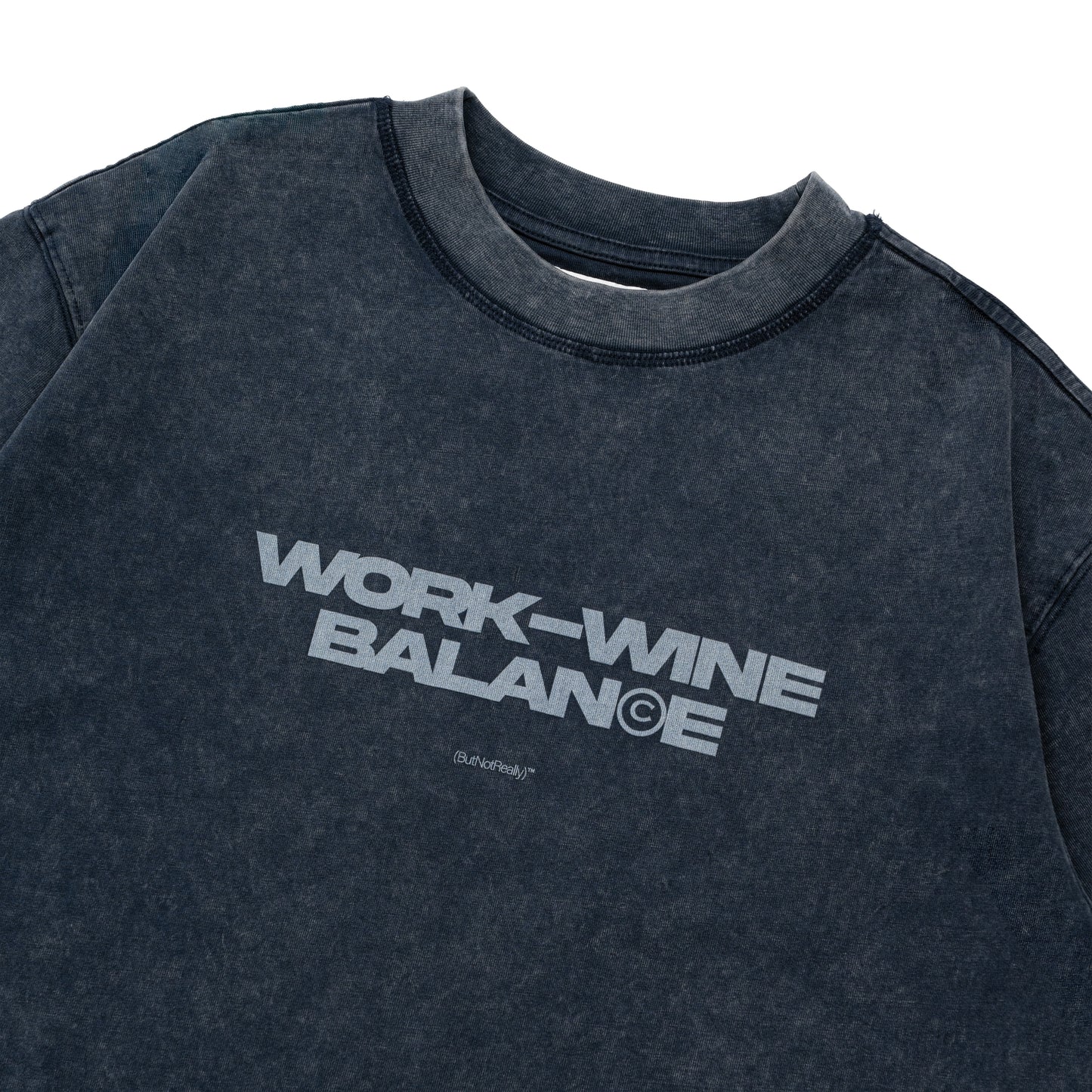 Stone-Washed Graphic Cotton Cropped Tee