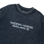 Stone-Washed Graphic Cotton Cropped Tee