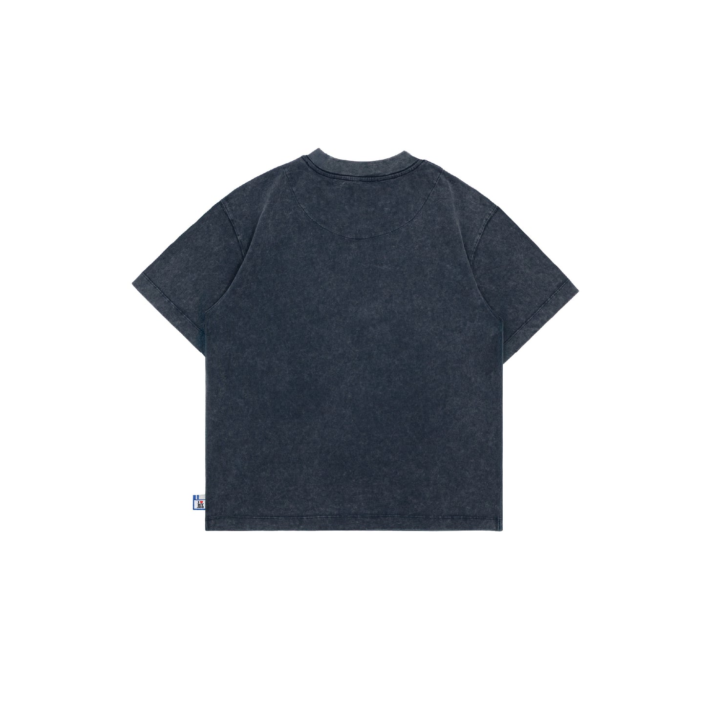 Stone-Washed Graphic Cotton Cropped Tee