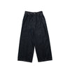 Core Denim Wide Pleated Long Pants