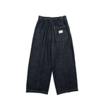 Core Denim Wide Pleated Long Pants