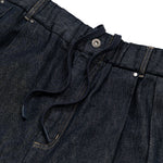 Core Denim Wide Pleated Long Pants