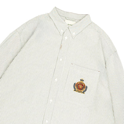 Oxford Oversized Longsleeves Work Shirt