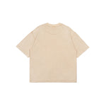 Stone-Washed Graphic Cotton  Oversized Tee