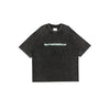 Stone-Washed Graphic Cotton  Oversized Tee