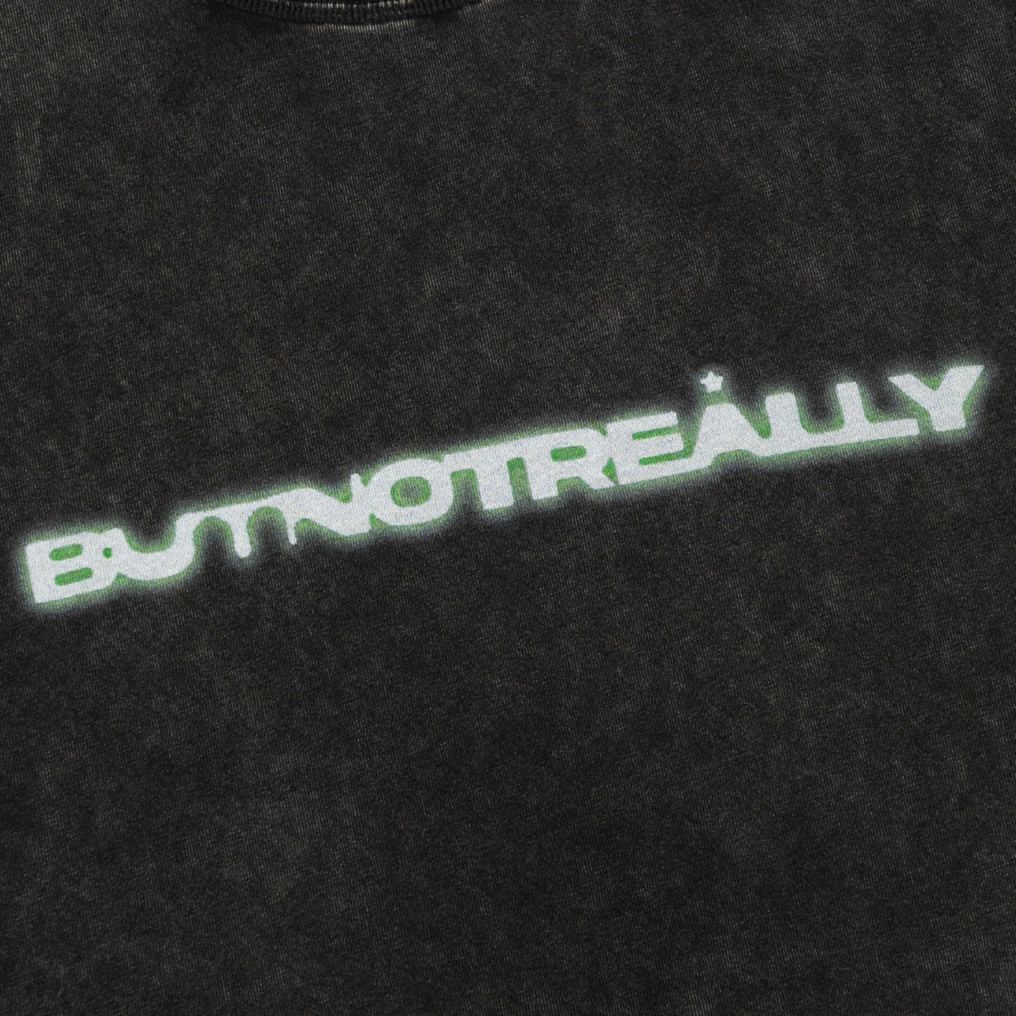 Stone-Washed Graphic Cotton  Oversized Tee