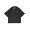 Stone-Washed Cotton Oversized Polo Tee