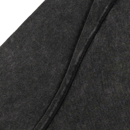 Stone-Washed Cotton Oversized Polo Tee
