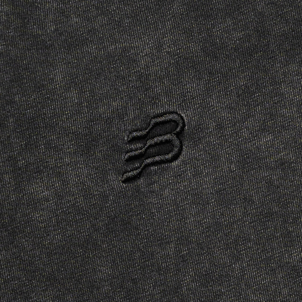 Stone-Washed Cotton Oversized Polo Tee