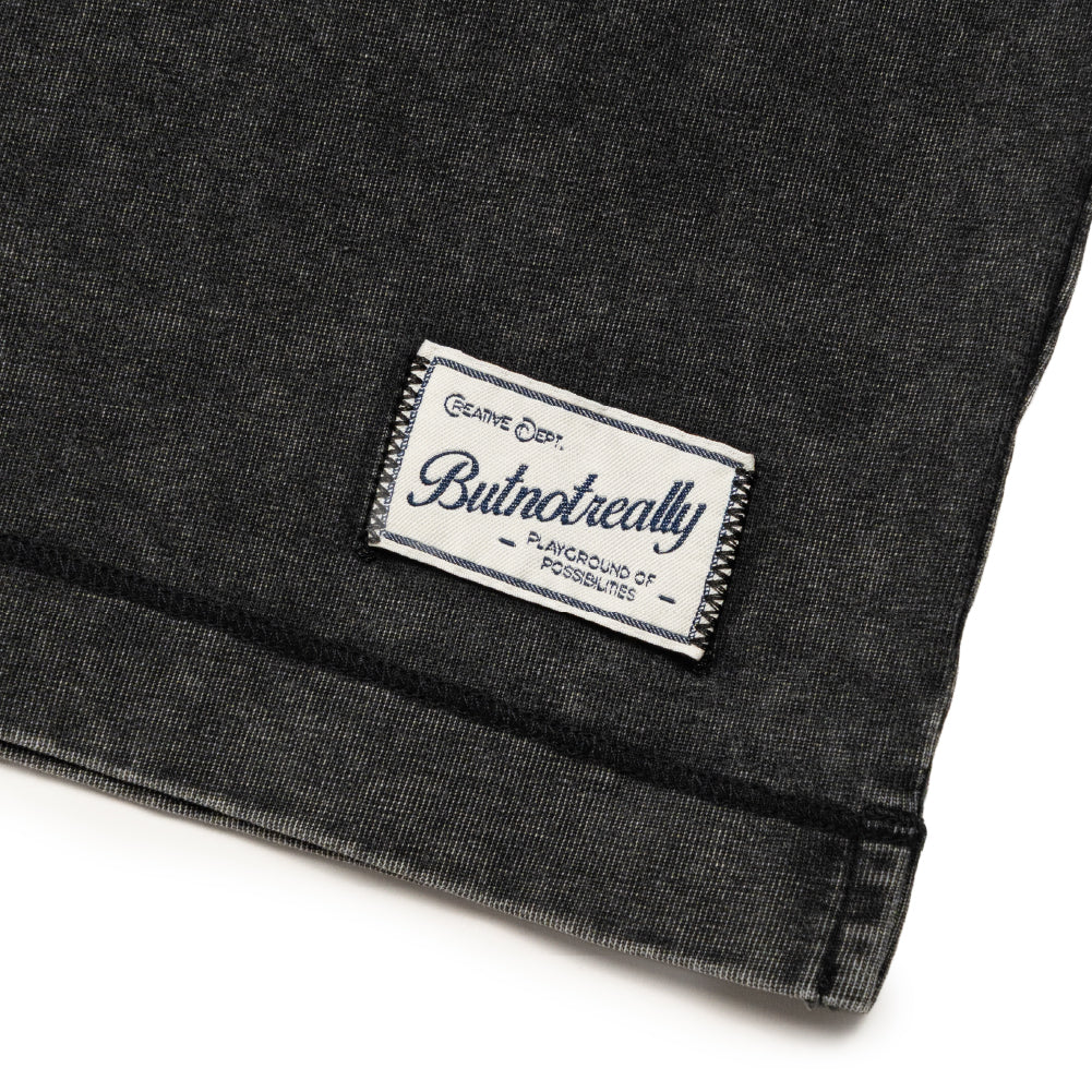 Stone-Washed Cotton Oversized Polo Tee