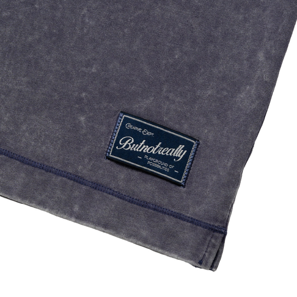 Stone-Washed Cotton Oversized Polo Tee