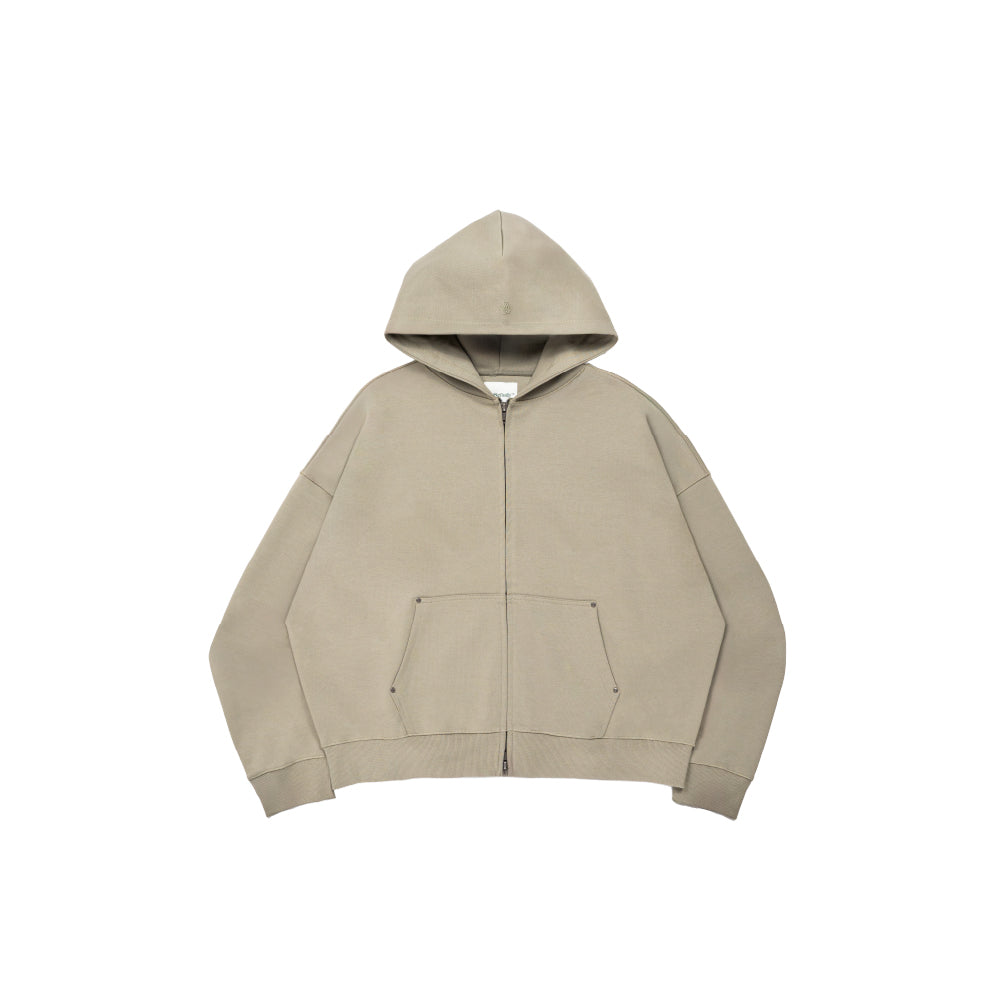 Core Interlock Oversized Zip Up Hoodie