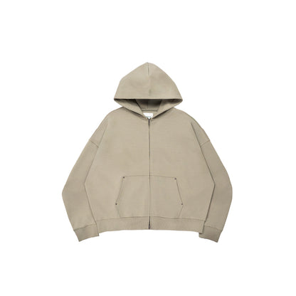 Core Interlock Oversized Zip Up Hoodie