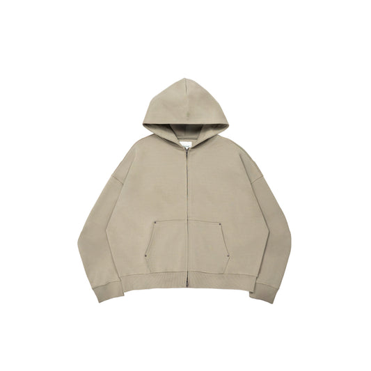 Core Interlock Oversized Zip Up Hoodie